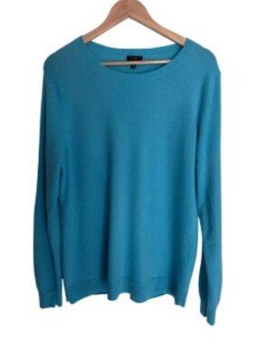 Talbots Turquoise Cashmere Sweater XLarge